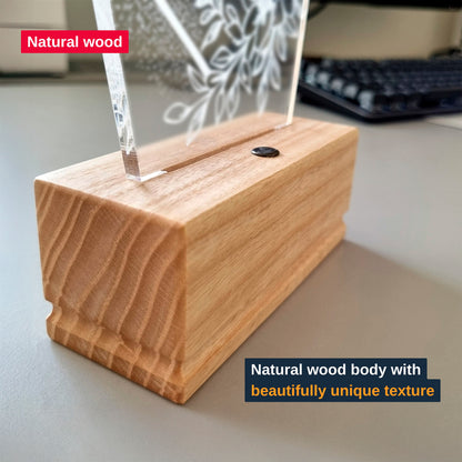 Romantic Rain Nightstand Lamp for Bedroom – Custom Gift for Valentine’s Day, Wedding, Anniversary, Wife, Girlfriend – Soft Warm Light Bedside Table Lamp